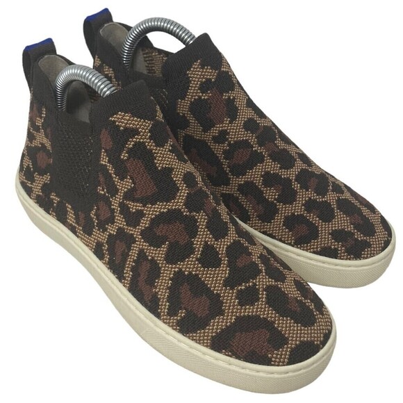 Rothy's Women's Size 6 Chelsea Boot Wildcat Leopard Print Slip On - Picture 2 of 9